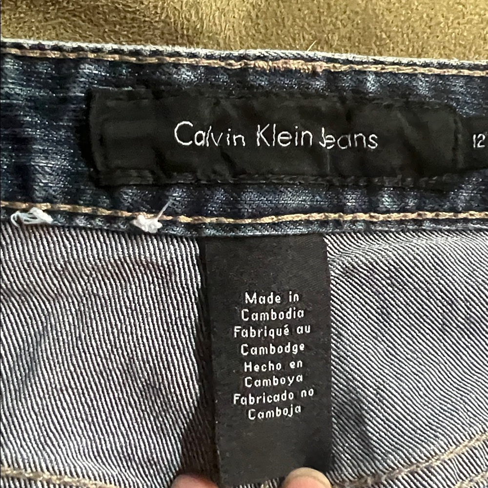 Calvin Klein Dark Denim Jeans 31/12 vintage - Picture 4 of 13